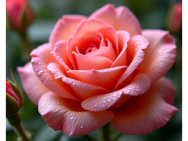 Gros plan sur les pétales délicats d'une rose hybride