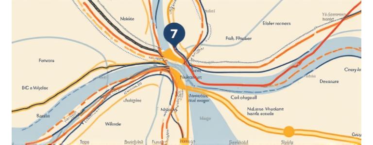 Carte géographique montrant l'emplacement de Fleurisage Éclat à Lyon 7ème