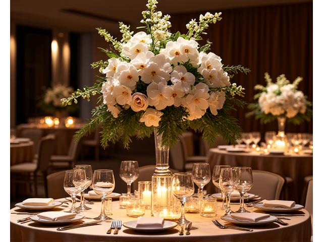 Décoration florale de prestige pour un gala d'entreprise